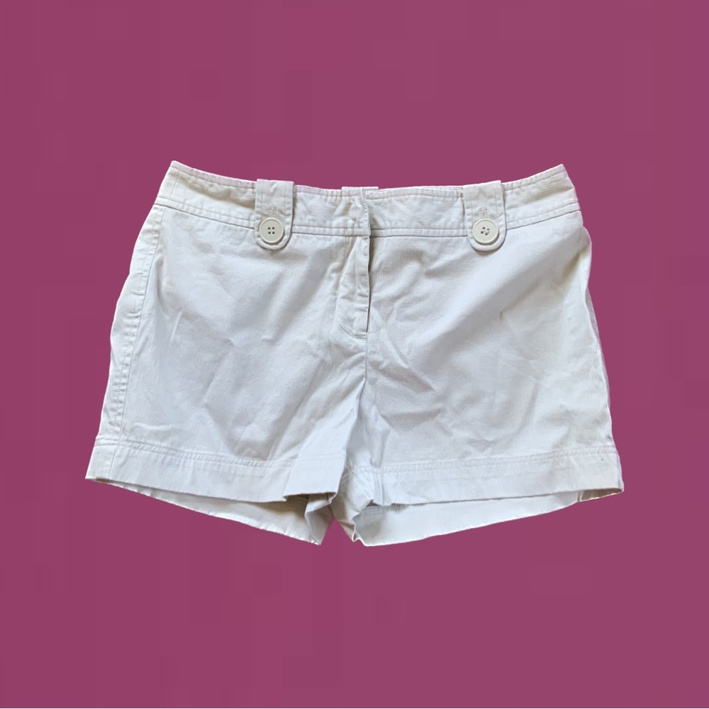 Ann Taylor LOFT Women’s Khaki / Tan Cargo Shorts with Stripes